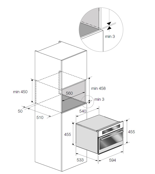 Превью картинка Шкаф шоковой заморозки Fulgor Milano FBC 4500 TF X #2