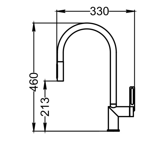 Превью картинка Смеситель для кухни GRANULA 8172, ГРАФИТ #2