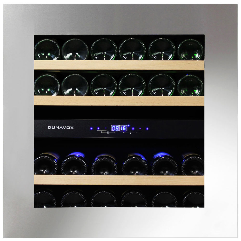Фото Шкаф винный встраиваемый Винный холодильник (шкаф) компрессорный Dunavox DAVG-25.63DSS.ТО