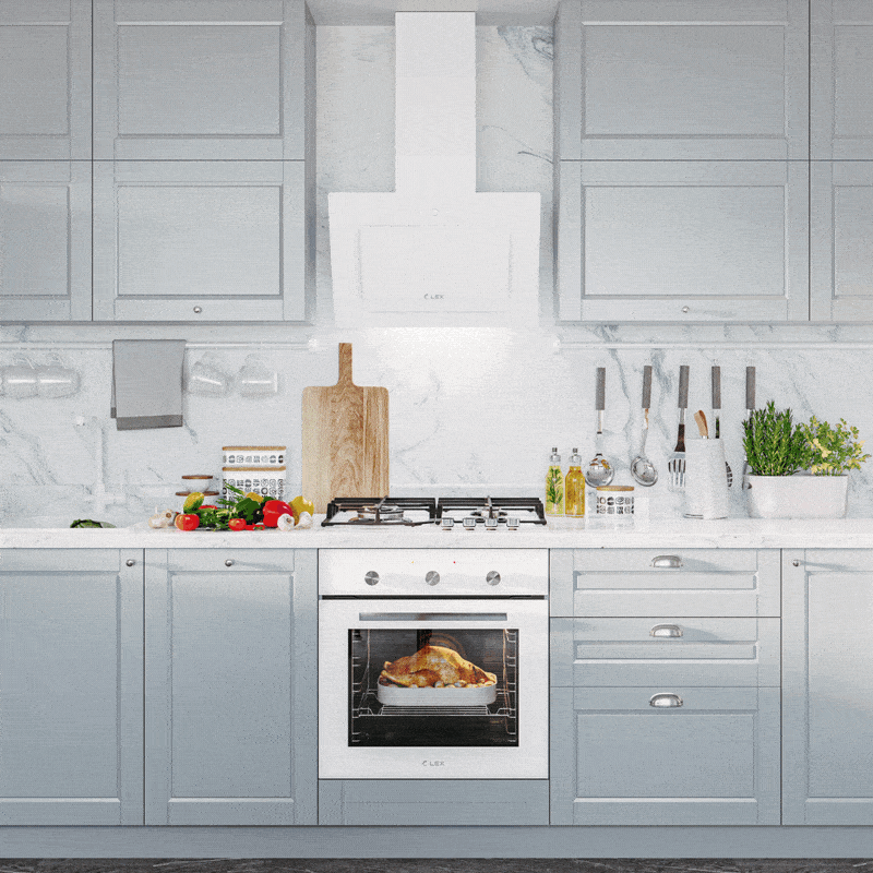 Фото Электрический духовой шкаф Lex EDM 072 WH духовой шкаф