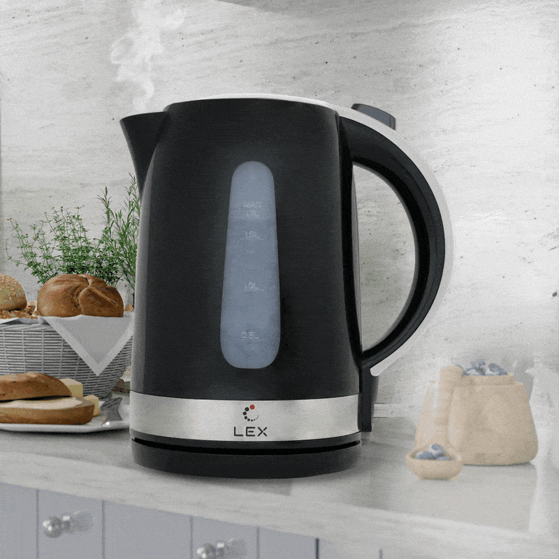 Фото Чайник Lex LX 30028-2, чайник электрический (черный)