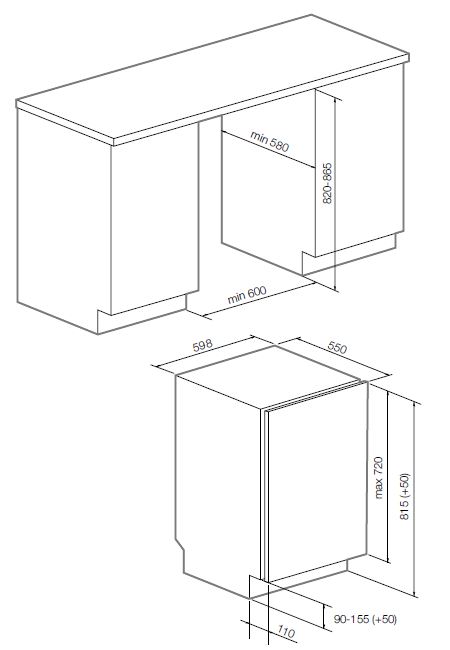 Превью картинка Посудомоечная машина 60см встраиваемая Graude VG 60.0 #3