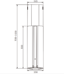Превью картинка Островная вытяжка Weissgauff Sun 1400 Island BLDC Black #2