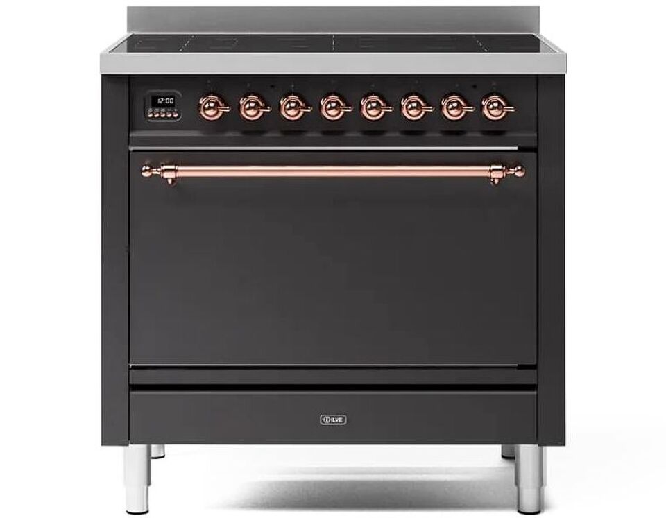 Фото Центр варочный ILVE PI096QNE3/MGP матовый графит (фурн. медь)