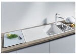 Превью картинка Гранитная мойка Blanсo AXIA III 6 S SILGRANIT PuraDur белый чаша справа, доска стекло c кл.-авт. InFino #2