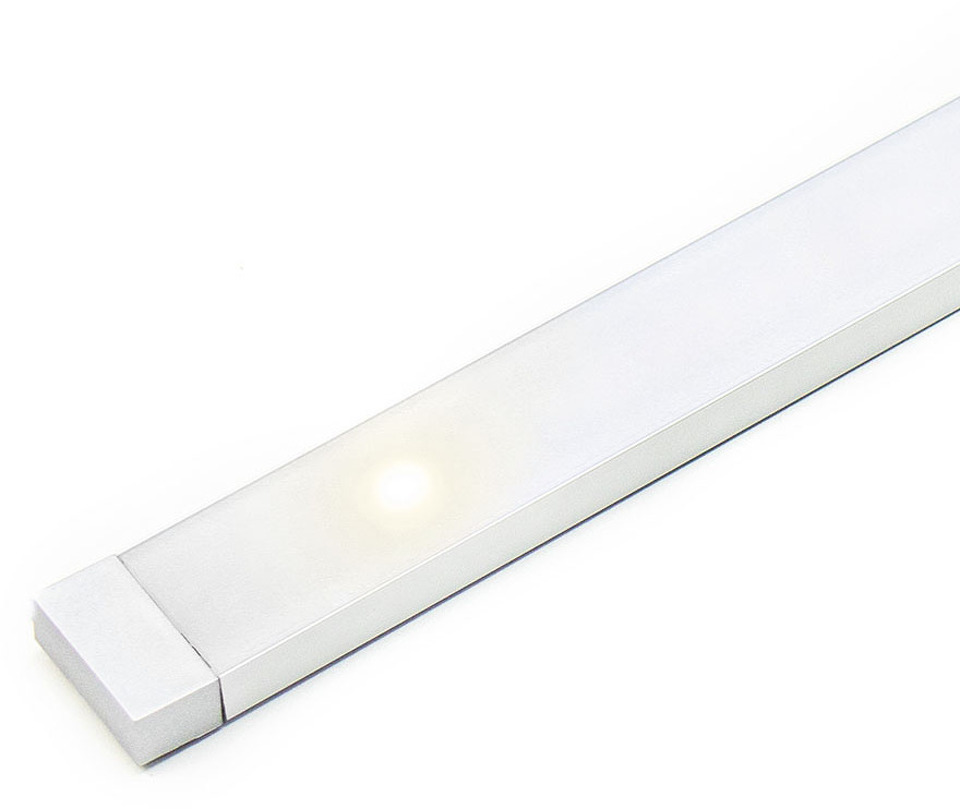 Фото DLIGHT Комплект из трансф-ра и светодиодного светильника NETxT с выключателем, 600 мм, теплый, алюминий