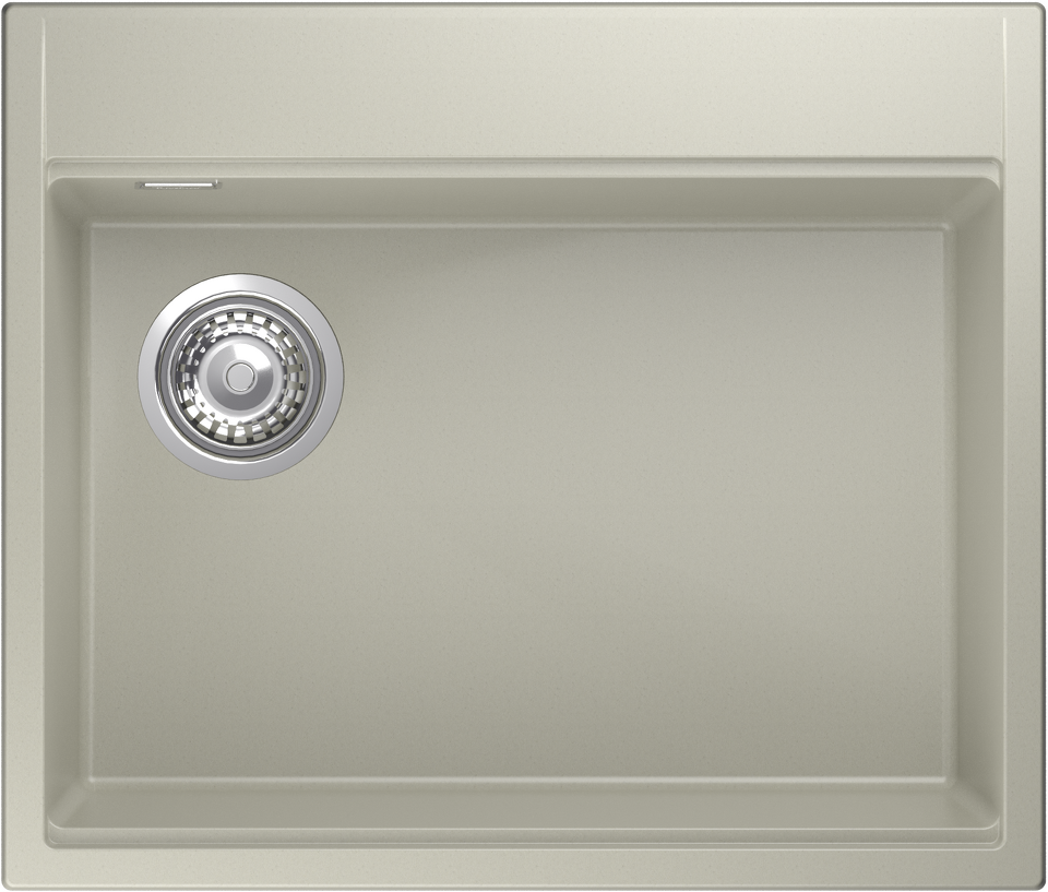 Фото Гранитная мойка Rivelato TESORO 605-L 1-чаш 600*510 topazio