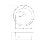 Превью картинка Металлическая мойка EMAR 510С #2