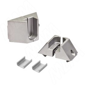 Картинка Eureka SLIM держатель для штанги, компл. из двух держателей, серебро (SL3529)