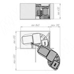 Превью картинка Vibo PARTNER UNIKO Система для утилизации в угловой корпус (2 ведра по 15 литров, 1 ведро 7 литров, 2 корзинки для моющих средств) (EUK45WBPR) #5