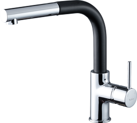 Картинка Rivelato  Ledro Г-обр.с выдвижной лейкой D-35мм antracite/cromo