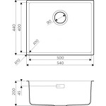 Превью картинка Металлическая мойка Omoikiri Tadzava 54-U/I Ultra-IN нерж. сталь/нержавеющая сталь #2
