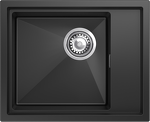 Превью картинка Гранитная мойка Rivelato NOBILE 544-R 1-чаш 540*440 antracite #1