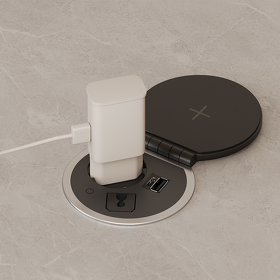 Картинка Duslar Розетка UNIT, врезная, черный