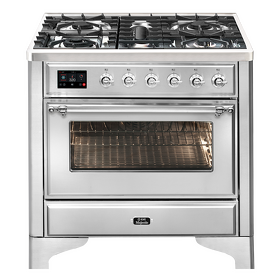 Картинка ILVE M09PDNE3/SSC нержавеющая сталь (фурн. хром)