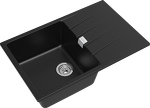 Превью картинка Кварцевая мойка Rivelato RAUM 78 1-чаша 780*500мм nero #2