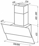 Превью картинка Наклонная вытяжка Maunfeld Plym Light 60 белый #3