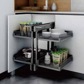 Картинка Duslar Волшебный уголок MATRIX, распашной фасад 600 мм, антрацит