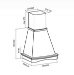 Превью картинка Вытяжка с багетом Lex ASTORIA 900 WHITE воздухоочиститель #8