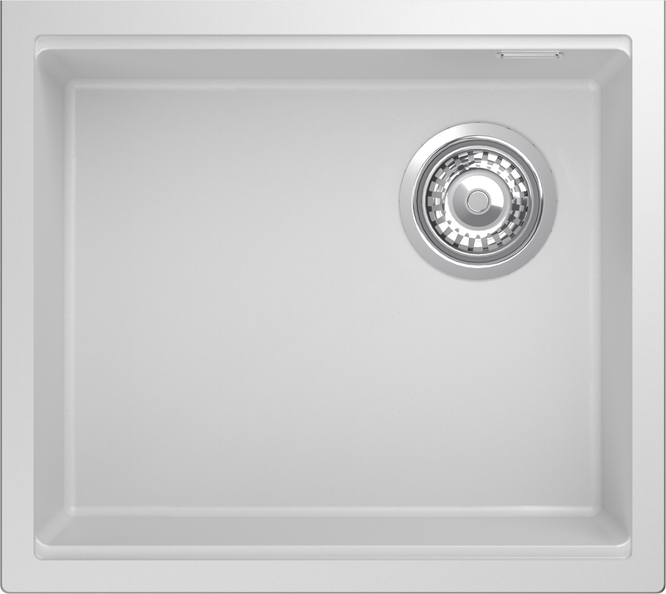 Фото Гранитная мойка Rivelato SCALINO SL-453-R  1-чаш 445*500 Белый 101