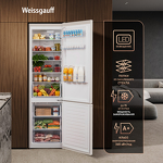 Превью картинка Холодильник с нижней морозилкой Weissgauff WRK 2010 D Inverter NoFrost Beige Soft Close #12