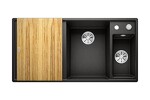 Превью картинка Гранитная мойка Blanсo AXIA III 6 S-F SILGRANIT PuraDur антрацит чаша справа, доска ясень c кл.-авт. InFino #3