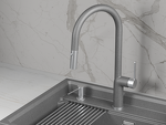 Превью картинка Смеситель для кухни GRANULA 9010, ГРАФИТ #1