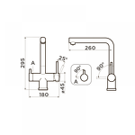 Превью картинка Смеситель для кухни Omoikiri Takamatsu-BN нерж. сталь/нержавеющая сталь #2