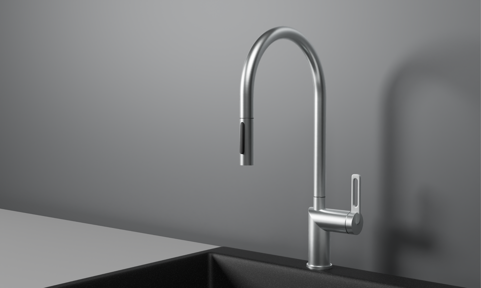 Фото Смеситель для кухни GRANULA 8172, НЕРЖ