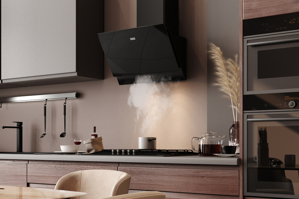 Фото Наклонная вытяжка Franke TEMPER 60 BK