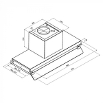 Превью картинка Полновстраиваемая вытяжка KRONA IDA 600 INOX 3P #14