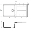Превью картинка Гранитная мойка Omoikiri Sumi 100-GR Tetogranit/leningrad grey #2