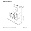 Превью картинка Печь микроволновая встраиваемая Lex BIMO 20.01 WHITE #6