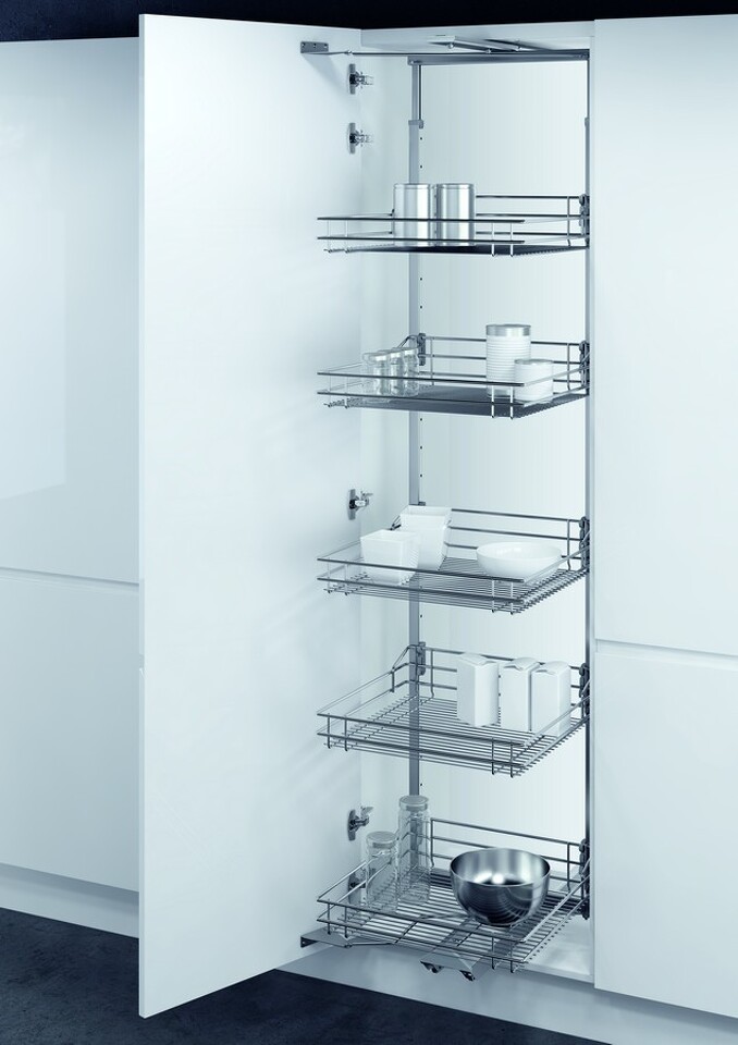 Фото Vauth-Sagel Система TAL GATE CLASSIC, распашной фасад 600 мм, высота 1900-2140 мм, хром