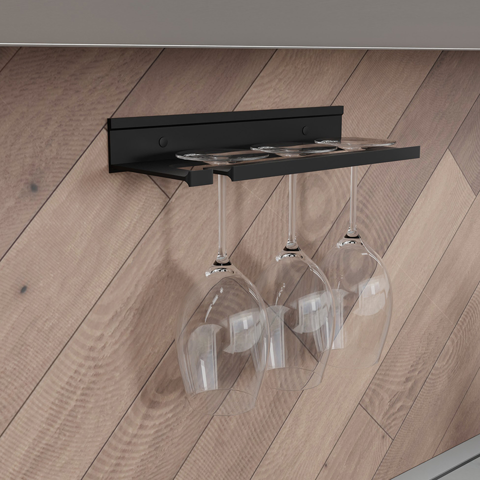 Фото Duslar Держатель VINUM для бокалов, длина 270 мм, черный