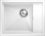 Превью картинка Гранитная мойка Rivelato NOBILE 544-R 1-чаш 540*440 Белый 101 #1