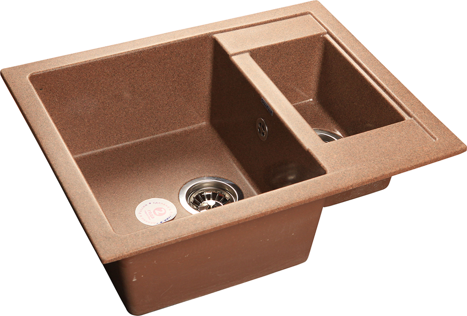 Фото Мраморная мойка GranFest QUADRO 610K Терракот