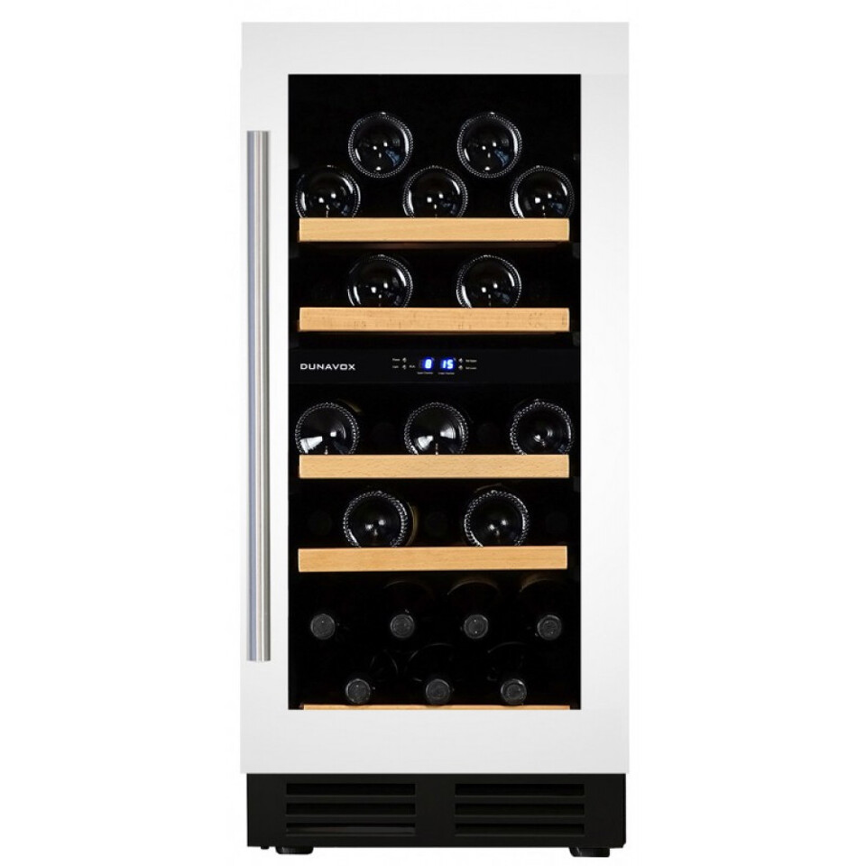 Фото Шкаф винный встраиваемый Винный холодильник (шкаф) компрессорный Dunavox 32 бут DAU-32.78DW