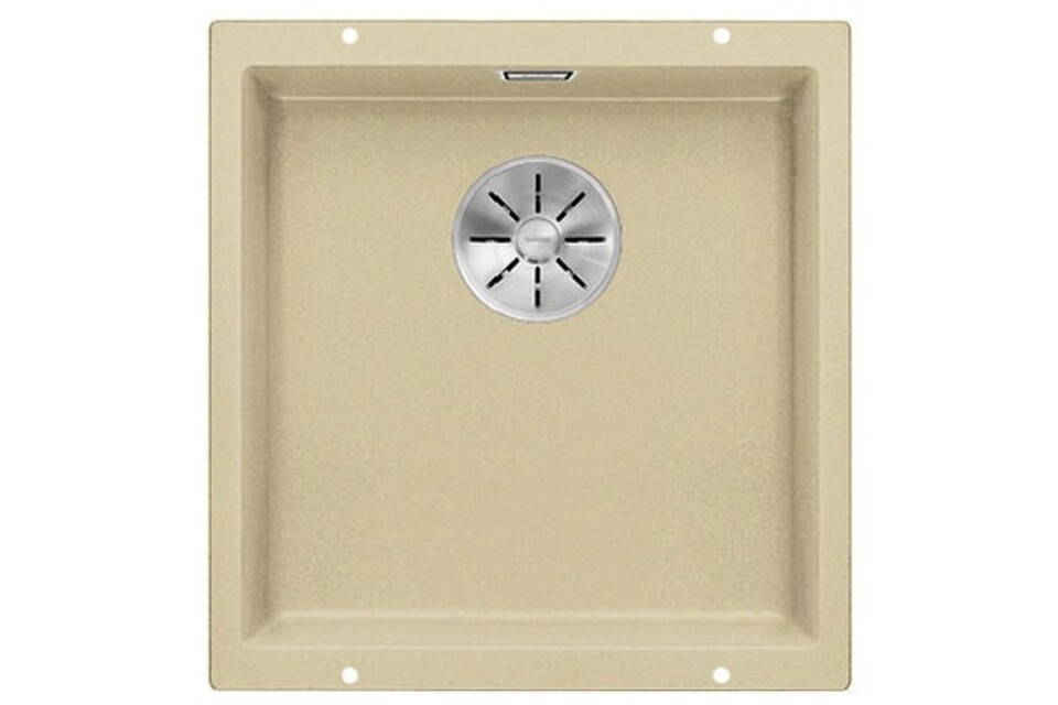 Фото Гранитная мойка Blanсo SUBLINE 400-U SILGRANIT PuraDur шампань с отв.арм. InFino