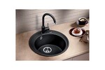 Превью картинка Гранитная мойка Blanсo RIONA 45 SILGRANIT черный #3