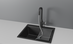 Превью картинка Смеситель для кухни GRANULA 8171, ШВАРЦ #2