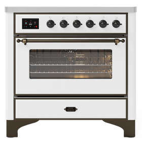 Картинка ILVE M09FDNE3/WHB белый (фурн. бронза)