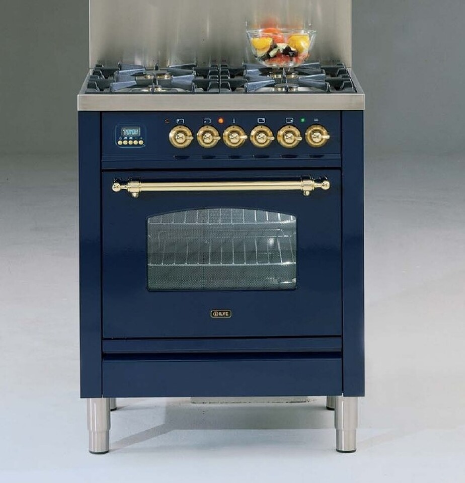 Фото Центр варочный ILVE P07DNE3/MBG синий (фурн. латунь)