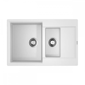 Картинка Omoikiri Daisen 78-2T-WH Tetogranit/белый