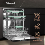 Превью картинка Посудомоечная машина 60см встраиваемая Weissgauff BDW 6140 Ultra Real Autoopen Infolight #10
