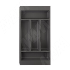 Картинка Gollinucci COMBI Лоток кухонный для столовых приборов 278х420/490,  цвет графит (6712G425PZ)