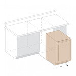 Превью картинка Шкаф винный  Винный холодильник (шкаф) компрессорный Dunavox 39 бут DAU-39.121DSS #3