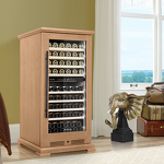 Превью картинка Шкаф винный  Meyvel Винный холодильник (шкаф) компрессорный MEYVEL MV99PRO-KBT2 (Натуральный бук) #6