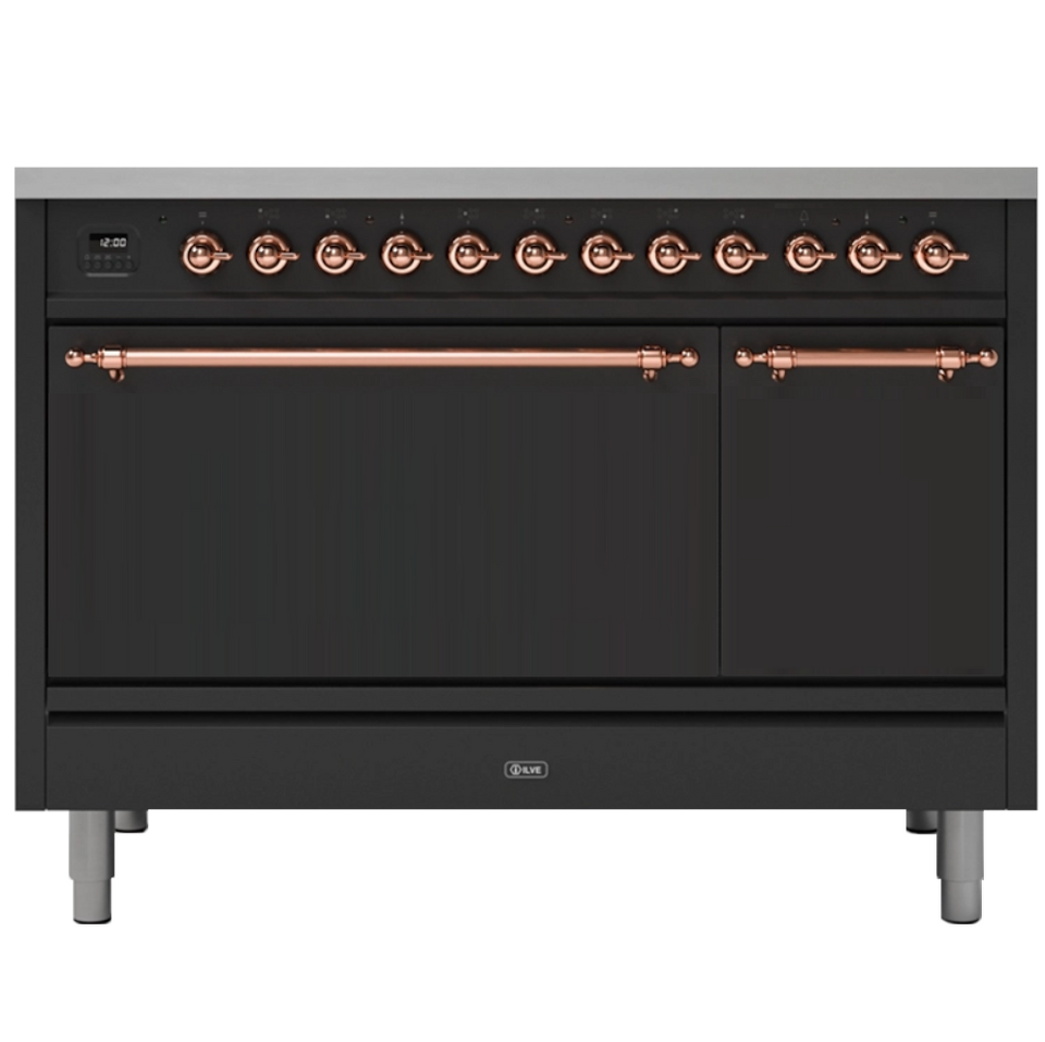 Фото Центр варочный ILVE P12FIDQNE3/MGP матовый графит (фурн. медь)