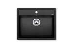 Превью картинка Гранитная мойка Blanсo DALAGO 6-F SILGRANIT PuraDur антрацит с клапаном-автоматом #1